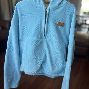 Girl’s Hurley Light Blue Textured Hoodie